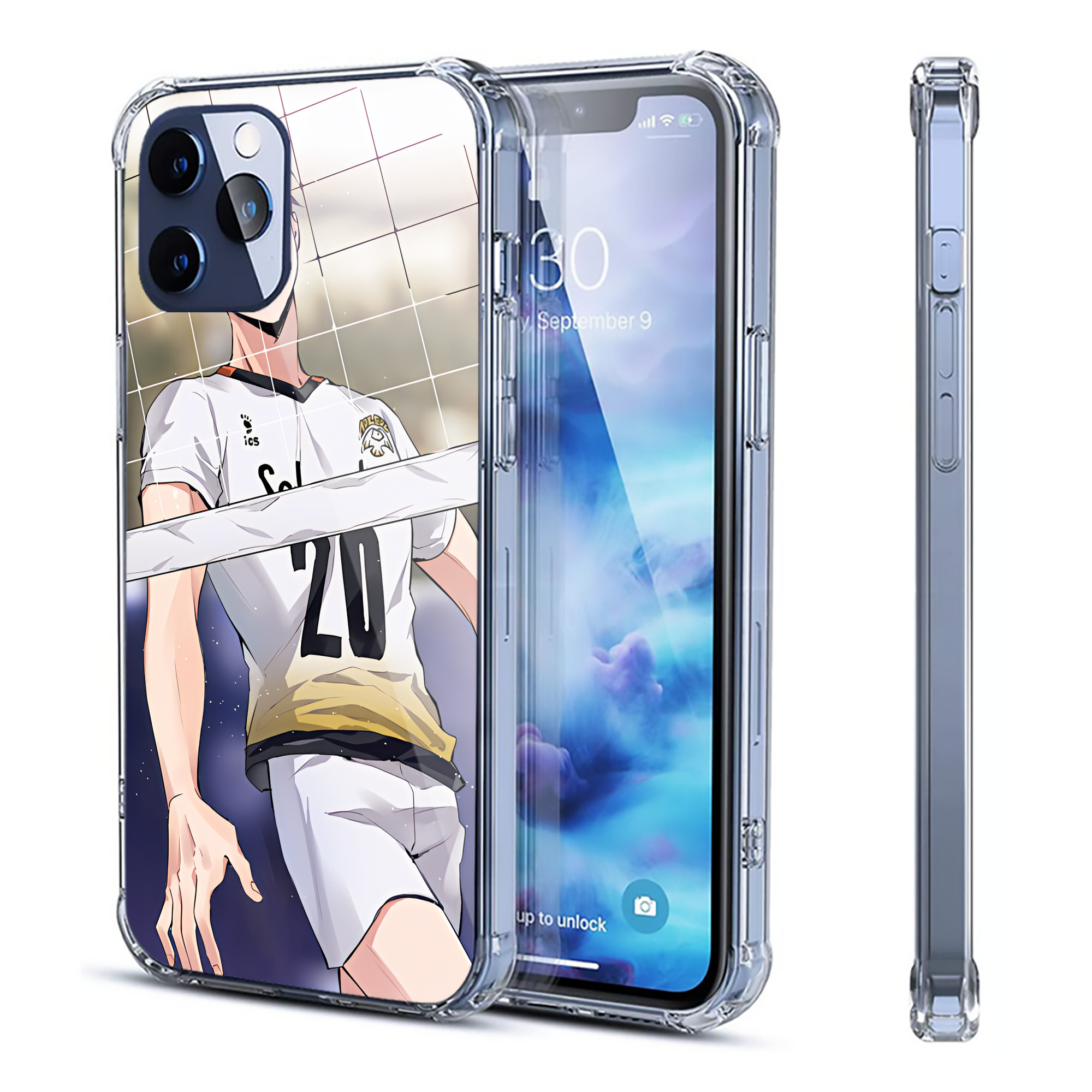 （画像用） ハイキュー!! Haikyu!! 【iPhone 12シリーズ対応】透明スマホケース（クリアソフトケース）